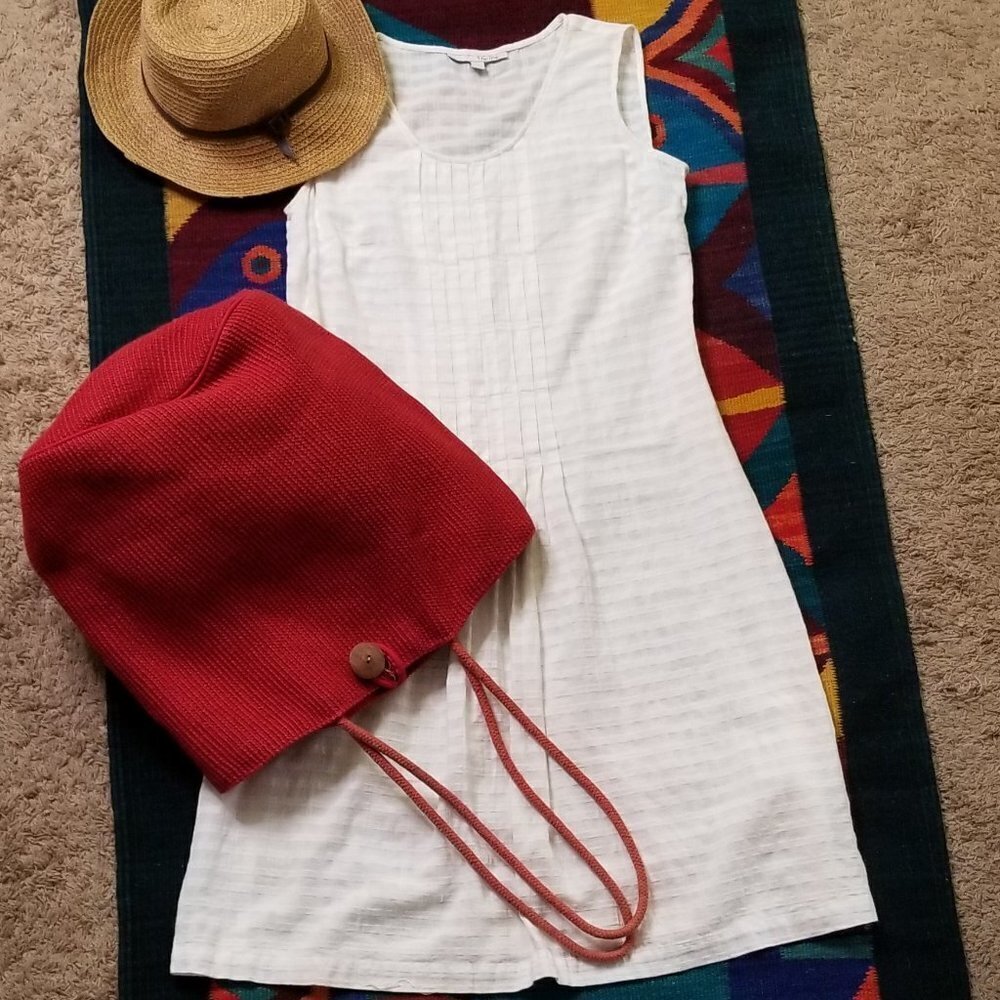 Thomo white Midi dress